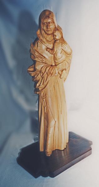 Mother Child.jpg - "Mother & Child" - by Colin Etherington Lime - St. James Church, Blackburn.